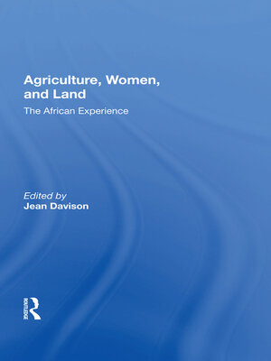 cover image of Agriculture, Women, and Land